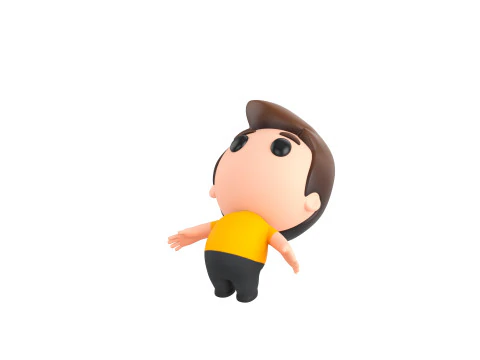Character170 Rigged Little Man 3D Model