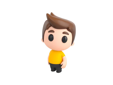 Character170 Rigged Little Man 3D Model