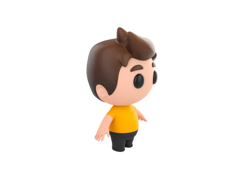 Character170 Rigged Little Man 3D Model