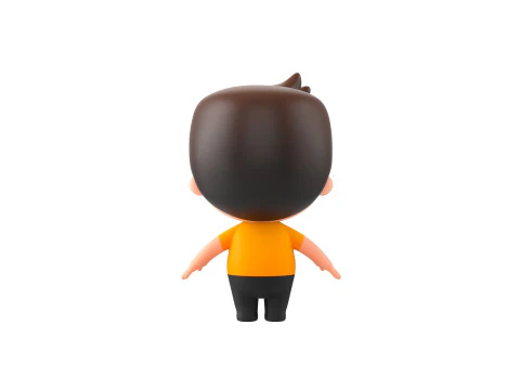 Character170 Rigged Little Man 3D Model