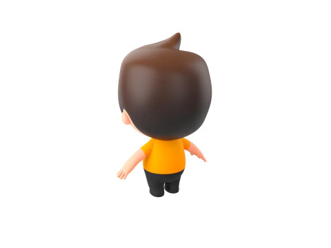 Character170 Rigged Little Man 3D Model