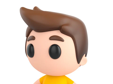 Character170 Rigged Little Man 3D Model