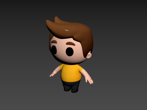 Character170 Rigged Little Man Modelo 3D