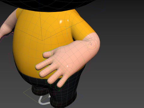 Character170 Rigged Little Man 3D Model