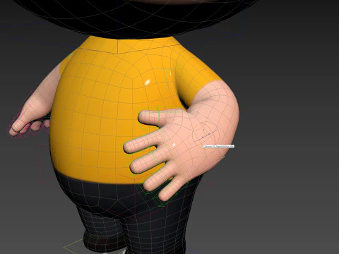 Character170 Rigged Little Man 3D Model