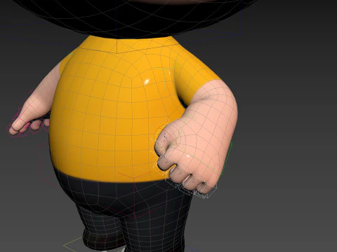 Character170 Rigged Little Man 3D Model