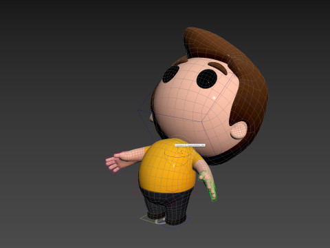 Character170 Rigged Little Man Modelo 3D