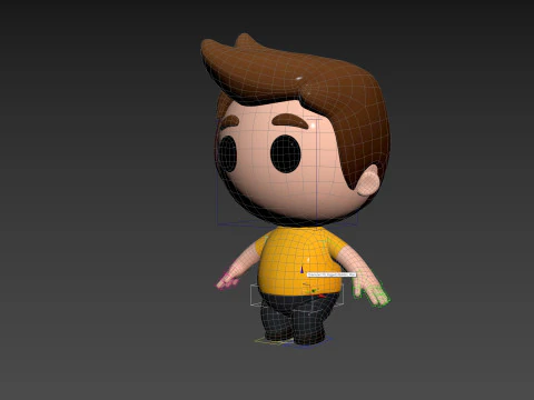 Character170 Rigged Little Man 3D Model