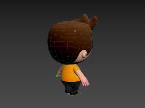 Character170 Rigged Little Man 3D Model