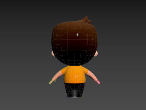 Character170 Rigged Little Man 3D Model