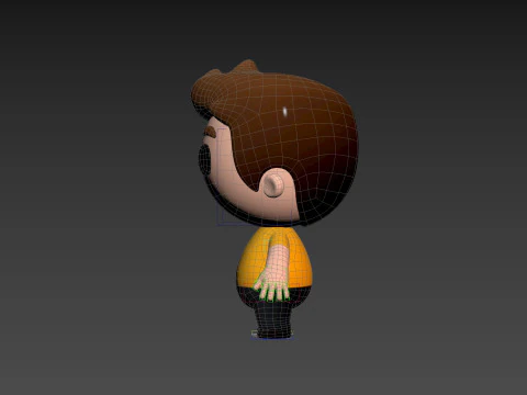 Character170 Rigged Little Man 3D Model