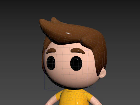 Character170 Rigged Little Man 3D Model