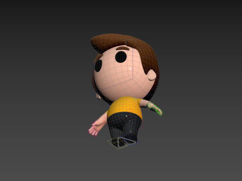 Character170 Rigged Little Man 3D Model