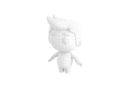 Character170 Rigged Little Man 3D Model