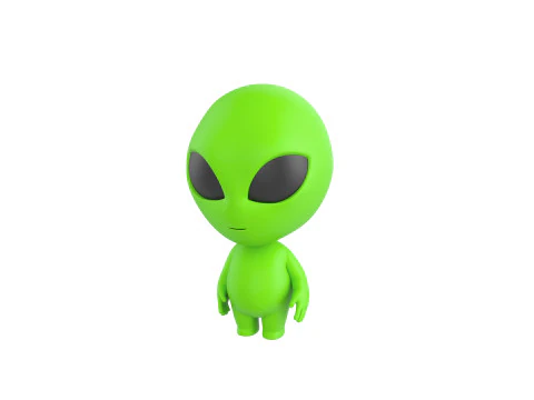 Personaggio171 Alieno truccato Modello 3D