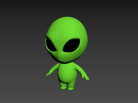 Character171 Rigged Alien 3D Model