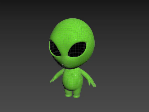 Character171 Rigged Alien 3D Model