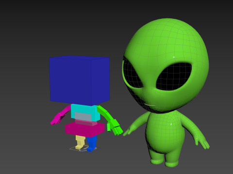 Character171 Rigged Alien 3D 모델