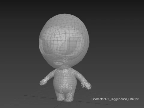 Character171 Rigged Alien 3D Model