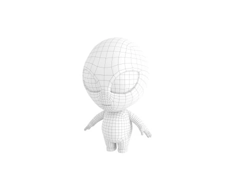 Character171 Rigged Alien 3D Model