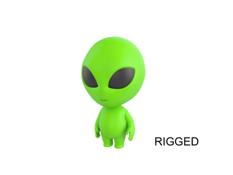 Character171 Rigged Alien 3D 모델