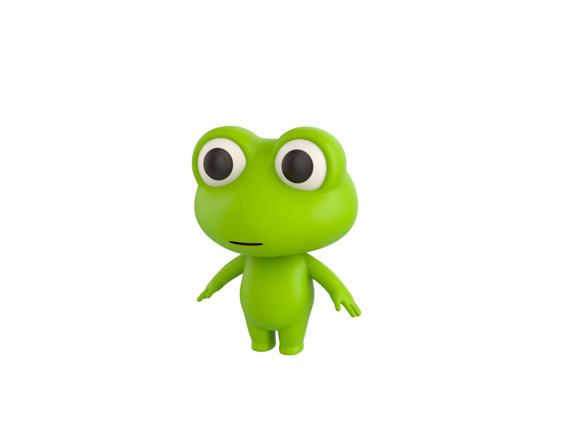 Character172 Rigged Frog 3D Model .c4d .max .obj .3ds .fbx .stl .blend