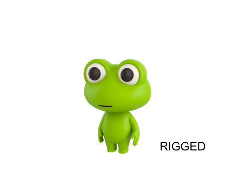 Character172 Rigged Frog 3D Model