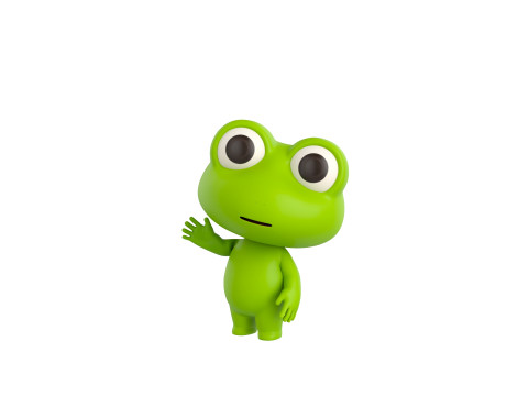 Character172 Rigged Frog 3D Model