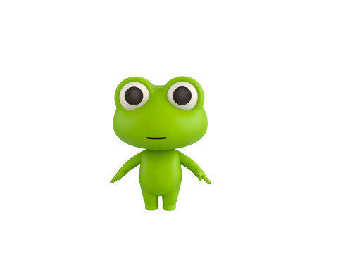 Character172 Rigged Frog 3D Model