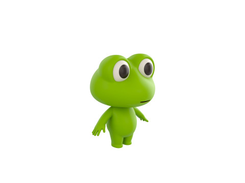 Character172 Rigged Frog 3D Model