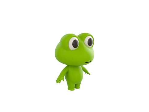 Character172 Rigged Frog 3D Model