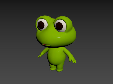 Character172 Rigged Frog 3D Model