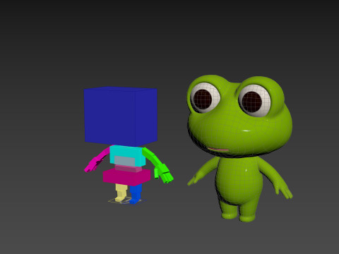 Character172 Rigged Frog 3D Model