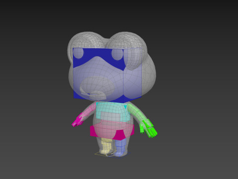 Character172 Rigged Frog 3D Model