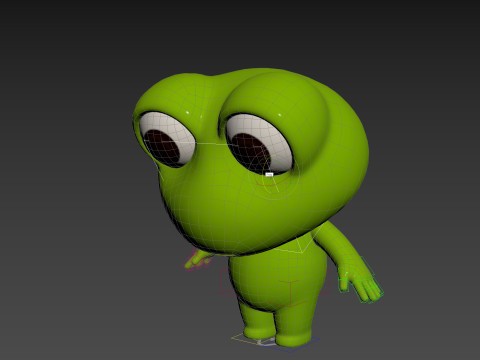 Character172 Rigged Frog 3D Model