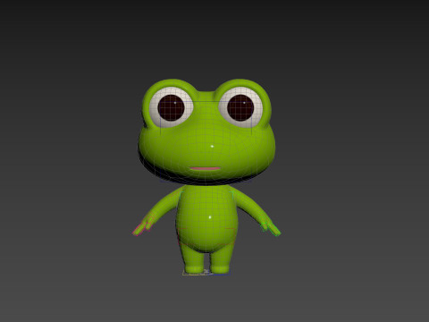 Character172 Rigged Frog 3D Model