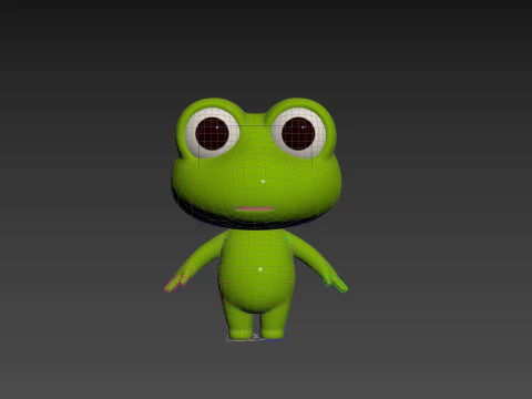 Character172 Rigged Frog 3D Model