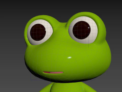 Character172 Rigged Frog 3D Model