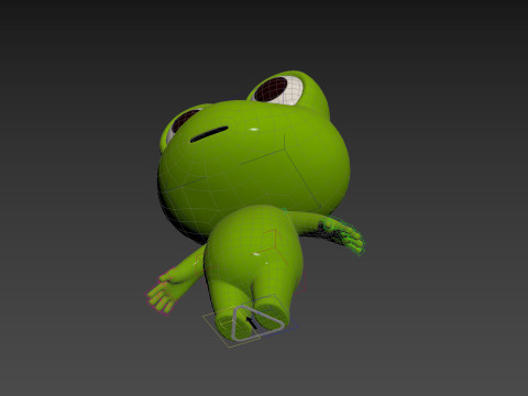 Character172 Rigged Frog 3D Model