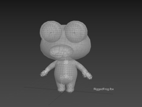Character172 Rigged Frog 3D Model