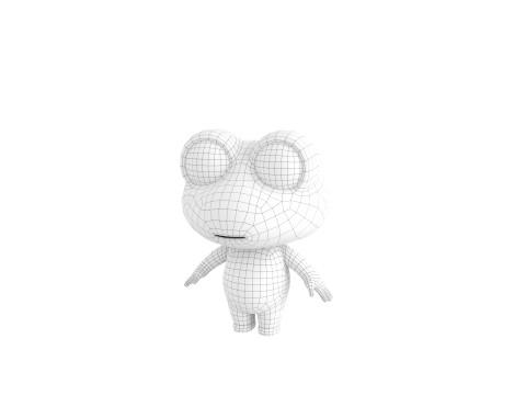 Character172 Rigged Frog 3D Model
