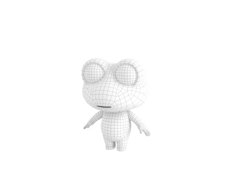 Character172 Rigged Frog 3D Model