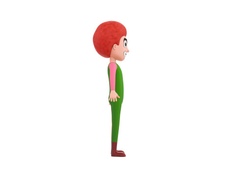 Character173 Rigged Clown Model 3D