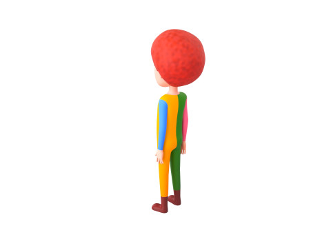 Character173 Rigged Clown Model 3D
