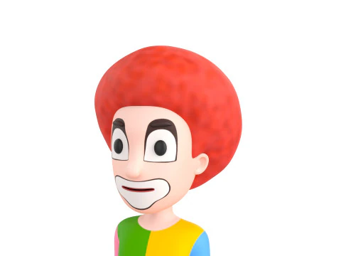 Character173 Rigged Clown 3D Model