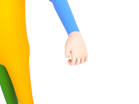 Character173 Rigged Clown Model 3D