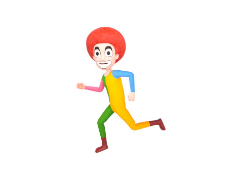 Character173 Rigged Clown 3D Model