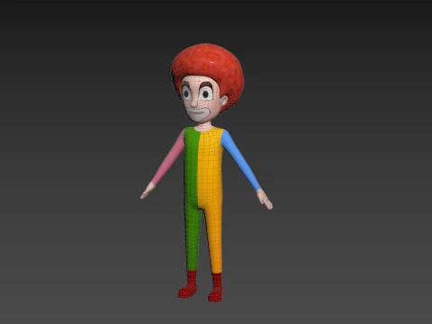 Character173 Rigged Clown 3D Model