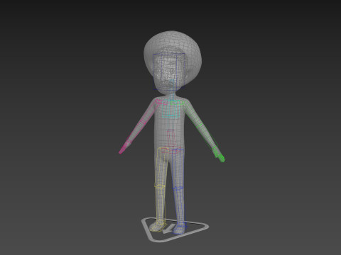 Character173 Rigged Clown Model 3D