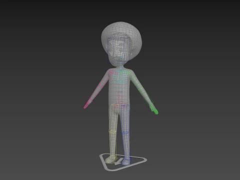 Character173 Rigged Clown 3D Model